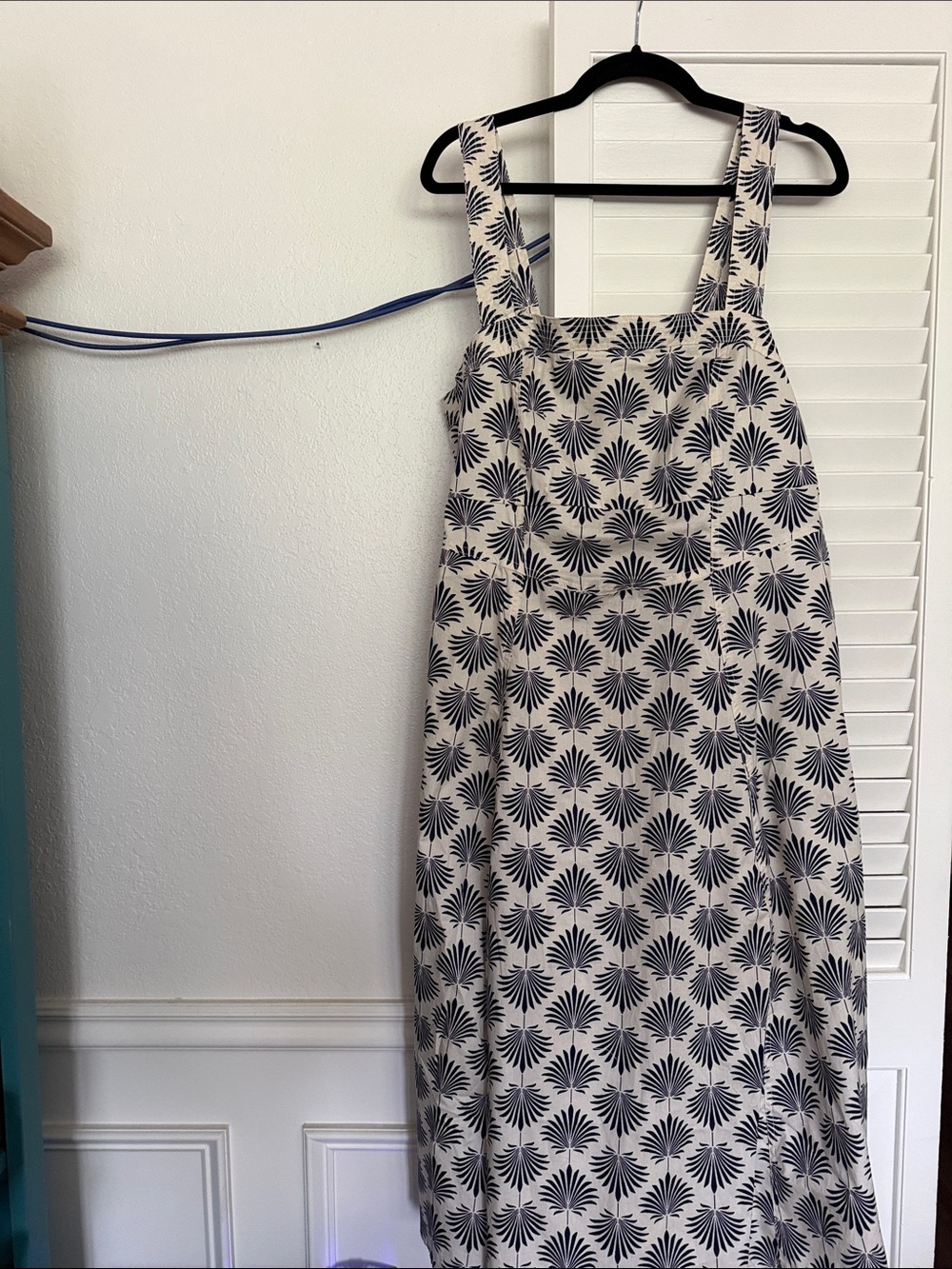 torrid Cream Maxi Dress with Black Fan Print